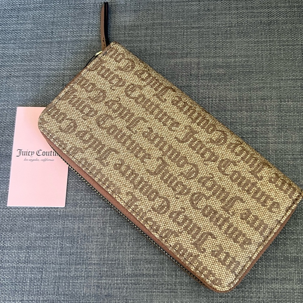 NWT JUICY COUTURE LARGE ZIP AROUND WALLET CASE ORGANIZER - Picture 5 of 6